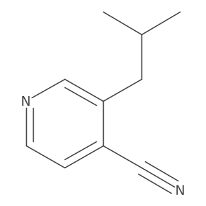 3-Isobutylisonicotinonitrile结构式