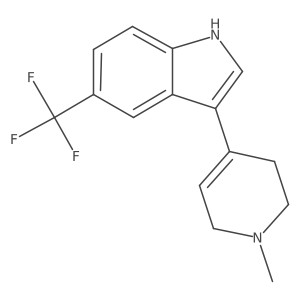 3-(1-methyl-1,2,3,6-tetrahydro-4-pyridinyl)-5-trifluoromethyl-1H-indole Structure
