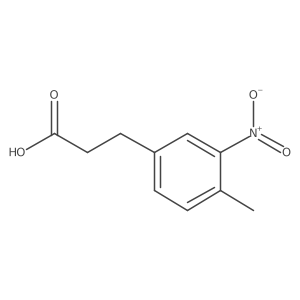 3-(4-Methyl-3-nitrophenyl)propanoic acid结构式