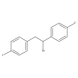 1,1a(2)-(1-Bromo-1,2-ethanediyl)bis[4-fluorobenzene]结构式