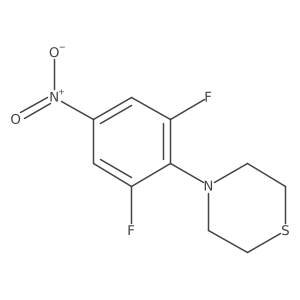 4-(2,6-Difluoro-4-nitrophenyl)thiomorpholine结构式