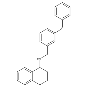 (S)-N-[3-Phenoxybenzyl]-1,2,3,4-tetrahydro-1-naphthaleneamine结构式