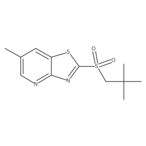 Thiazolo[4,5-b]pyridine,2-[(2,2-dimethylpropyl)sulfonyl]-6-methyl- Structure