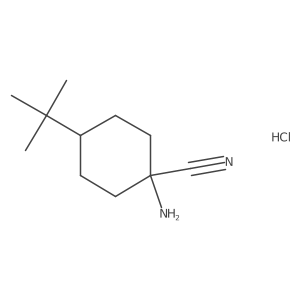 1-Amino-4-tert-butylcyclohexane-1-carbonitrile hydrochloride Structure