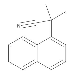2-Methyl-2-(naphthalen-1-yl)propanenitrile结构式