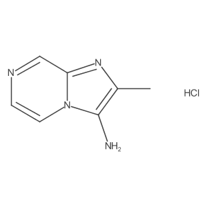 2-Methylimidazo[1,2-a]pyrazin-3-amine hydrochloride结构式