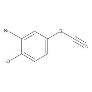 2-Bromo-4-thiocyanatophenol Structure