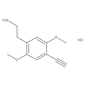 2,5-Dimethoxy-4-ethynylphenethylamine hydrochloride结构式