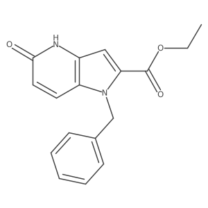 1h-Pyrrolo[3,2-b]pyridine-2-carboxylic acid,4,5-dihydro-5-oxo-1-(phenylmethyl)-,ethyl ester结构式