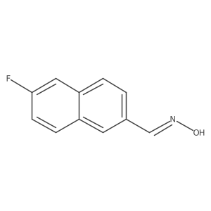 6-Fluoro-2-naphthalenecarboxaldehyde oxime结构式