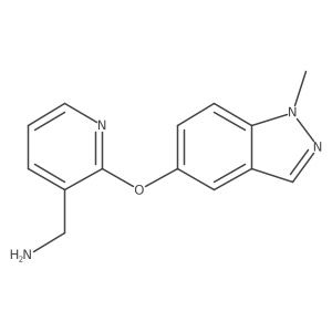 2-[(1-Methyl-1H-indazol-5-yl)oxy]-3-pyridinemethanamine结构式