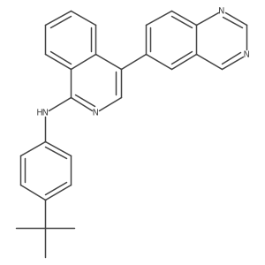 N-(4-tert-butylphenyl)-4-(quinazolin-6-yl)isoquinolin-1-amine结构式