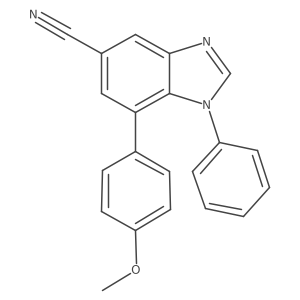 5-Cyano-7-(4-methoxyphenyl)-1-phenylbenzimidazole Structure