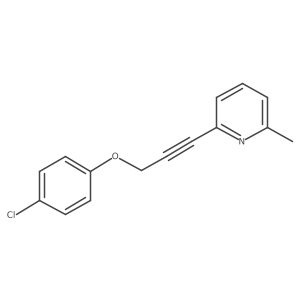 2-[3-(4-Chlorophenoxy)prop-1-yn-1-yl]-6-methylpyridine Structure