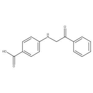 4-[(2-Oxo-2-phenylethyl)amino]benzoic acid结构式