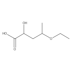 4-Ethoxy-2-hydroxypentanoic acid结构式