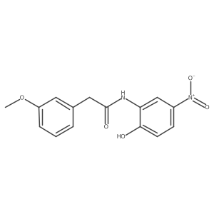 N-(2-Hydroxy-5-nitrophenyl)-3-methoxybenzeneacetamide Structure
