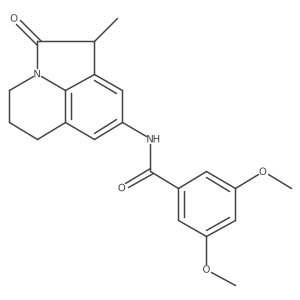 3,5-dimethoxy-N-(1-methyl-2-oxo-2,4,5,6-tetrahydro-1H-pyrrolo[3,2,1-ij]quinolin-8-yl)benzamide Structure