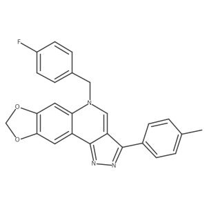 8-[(4-Fluorophenyl)methyl]-5-(4-methylphenyl)-12,14-dioxa-3,4,8-triazatetracyclo[7.7.0.0^{2,6}.0^{11,15}]hexadeca-1(16),2,4,6,9,11(15)-hexaene结构式