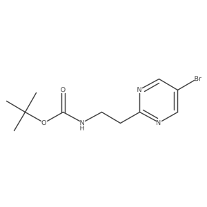 Tert-butyl [2-(5-bromopyrimidin-2-yl)ethyl]carbamate Structure
