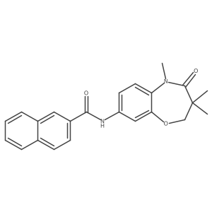 N-(3,3,5-trimethyl-4-oxo-2,3,4,5-tetrahydrobenzo[b][1,4]oxazepin-8-yl)-2-naphthamide结构式