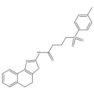 N-(4,5-dihydronaphtho[1,2-d]thiazol-2-yl)-4-tosylbutanamide Structure