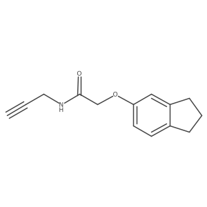 2-((2,3-Dihydro-1h-inden-5-yl)oxy)-N-(prop-2-yn-1-yl)acetamide Structure