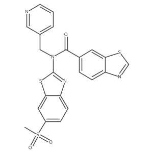 N-(6-(methylsulfonyl)benzo[d]thiazol-2-yl)-N-(pyridin-3-ylmethyl)benzo[d]thiazole-6-carboxamide Structure