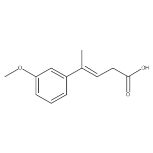 4-(3-Methoxyphenyl)-3-pentenoic acid结构式