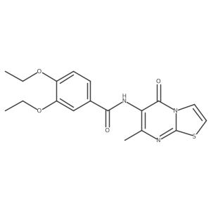 3,4-diethoxy-N-(7-methyl-5-oxo-5H-thiazolo[3,2-a]pyrimidin-6-yl)benzamide结构式