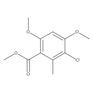 Methyl 3-chloro-4,6-dimethoxy-2-methylbenzoate结构式