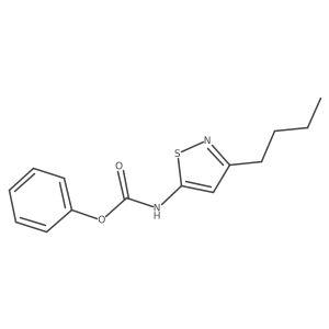 Phenyl (3-butylisothiazol-5-yl)carbamate结构式