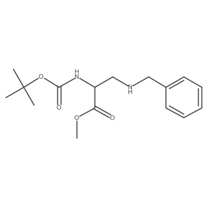 3-Benzylamino-2-tert-butoxycarbonylamino-propionic acid methyl ester Structure