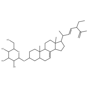 (3I(2),5I+/-,22E,24S)-Stigmasta-7,22,25-trien-3-yl I(2)-D-glucopyranoside结构式
