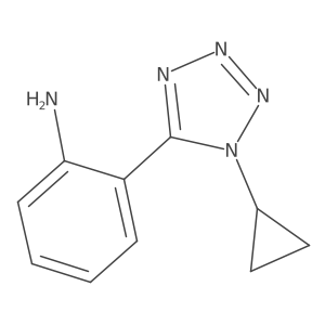 2-(1-cyclopropyl-1H-1,2,3,4-tetrazol-5-yl)aniline Structure