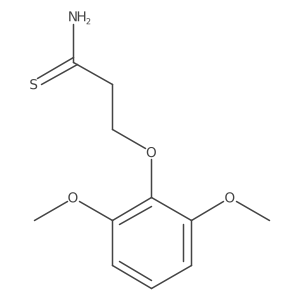 3-(2,6-Dimethoxyphenoxy)propanethioamide结构式