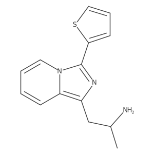 I+/--Methyl-3-(2-thienyl)imidazo[1,5-a]pyridine-1-ethanamine Structure