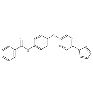 N-(4-{[6-(1H-pyrazol-1-yl)pyridazin-3-yl]amino}phenyl)benzamide Structure