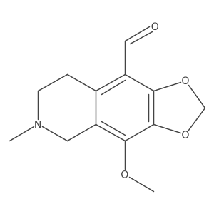 4-Methoxy-6-methyl-5,6,7,8-tetrahydro-[1,3]dioxolo[4,5-g]isoquinoline-9-carbaldehyde Structure