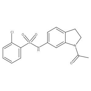 N-(1-acetylindolin-6-yl)-2-chlorobenzenesulfonamide Structure
