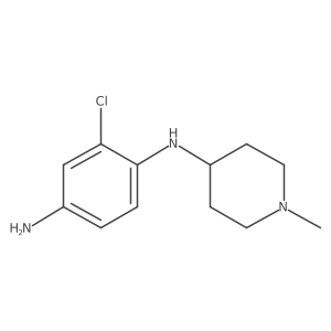 2-chloro-1-N-(1-methylpiperidin-4-yl)benzene-1,4-diamine结构式