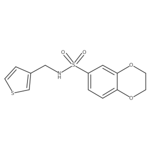 N-(thiophen-3-ylmethyl)-2,3-dihydrobenzo[b][1,4]dioxine-6-sulfonamide Structure