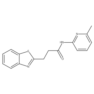 3-(1,3-benzothiazol-2-yl)-N-(6-methylpyridin-2-yl)propanamide Structure