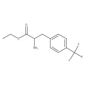 ethyl (2S)-2-amino-3-[4-(trifluoromethyl)phenyl]propanoate结构式
