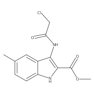 methyl 3-[(chloroacetyl)amino]-5-methyl-1H-indole-2-carboxylate Structure