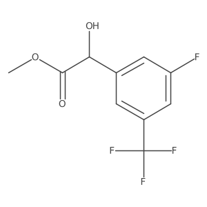(3-Fluoro-5-trifluoromethyl-phenyl)-hydroxy-acetic acid methyl ester Structure