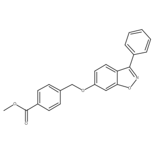 Methyl 4-{[(3-phenyl-1,2-benzoxazol-6-yl)oxy]methyl}benzoate Structure