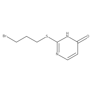 2-((3-Bromopropyl)thio)pyrimidin-4-ol Structure