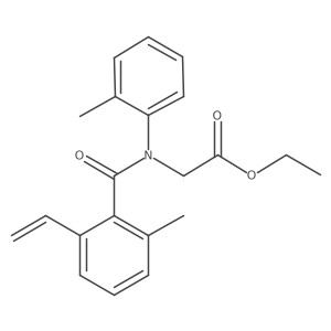 Ethyl 2-(2-methyl-n-o-tolyl-6-vinylbenzamido)acetate结构式