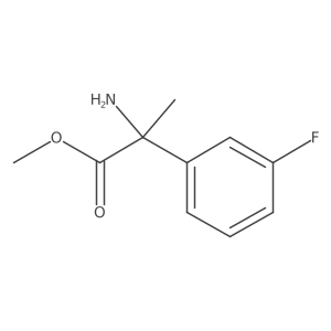 Methyl 2-amino-2-(3-fluorophenyl)propanoate结构式